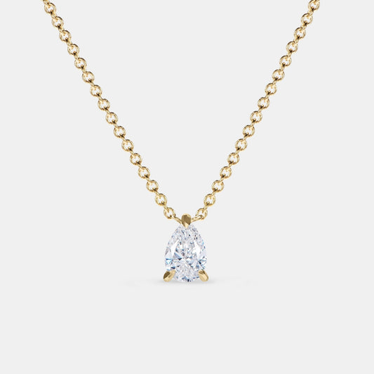 Selene Pear Diamond Pendant - 0.30ct