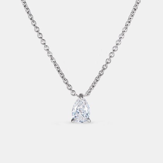 Selene Pear Diamond Pendant - 0.30ct