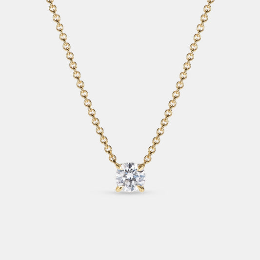 Selene Round Diamond Pendant - 0.10ct