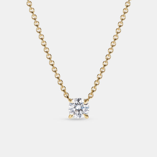 Selene Round Diamond Pendant - 0.20ct